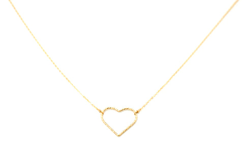 Large Heart Charm Necklace